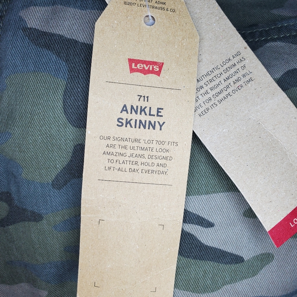 LEVI'S camo skinny Jeans - Picture 7 of 16